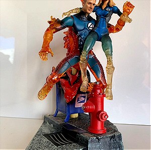 MARVEL Fantastic Four (Movie Series) * Human Torch with Launcher & Invisible Woman * ToyBiz