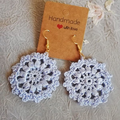 Knitted earrings new, price per pair