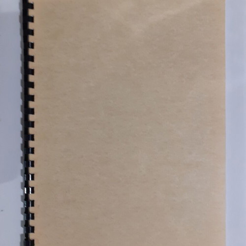 Cookbook used with plastic binding, Greek recipes
