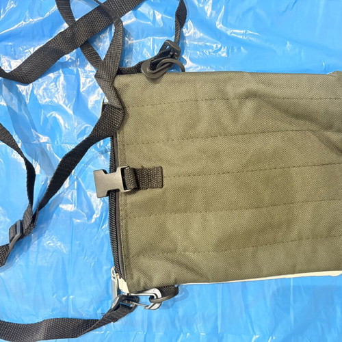 Two-Tone Shoulder Bag with Double Compartment, New