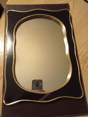 Vintage framed mirror used, 28x38 cm, old antique