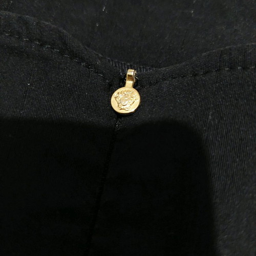 Versace dress used, black with gold thread, size S