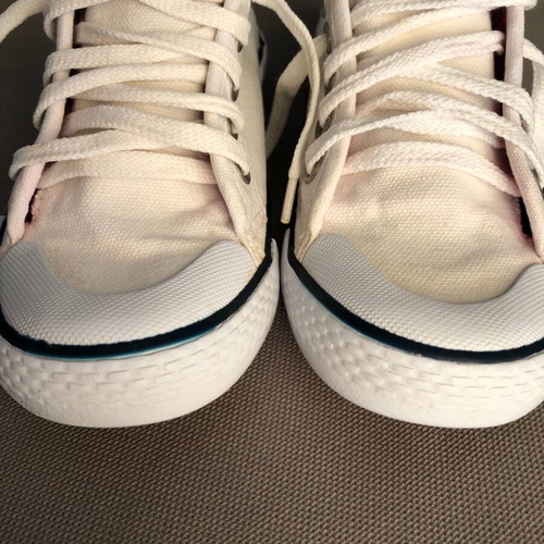 Ralph Lauren girls' shoes size 27.5 like new, white-pink sneakers