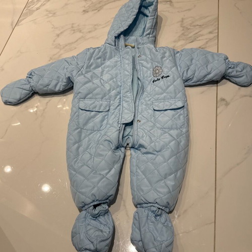 Snow suit used for baby boy 3 months Alouette blue