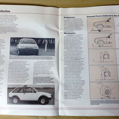 Vehicle Dynamics book used from Ford