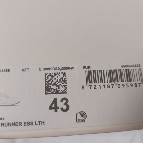 Calvin Klein Retro Runner ESS LTH men's leather shoes size 43 new navy