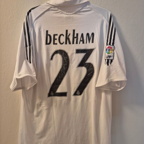 David Beckham Real Madrid Jersey size Large used, wide fit