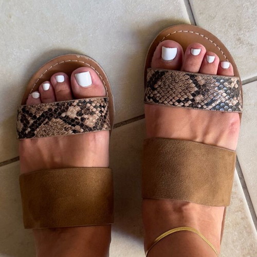 F&F Double Layer Sandals brown like new, size 36