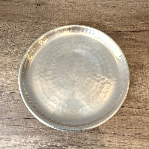 Handmade Hammered Metal Serving Tray new, aluminum 24x24 cm