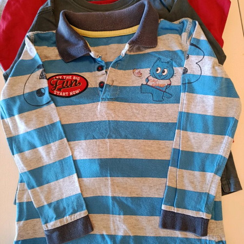 Pack of 5 boys' t-shirts age 3 like new, Orchestra and Spider