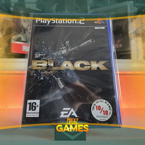 Black PlayStation 2 game