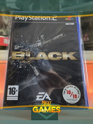 Black PlayStation 2 game