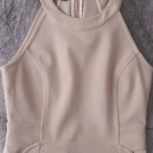 Atos Lombardini dress used, size 44, beige