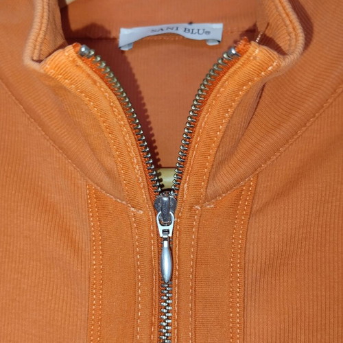 Sani blu cardigan used orange, lightweight fabric, size M-L