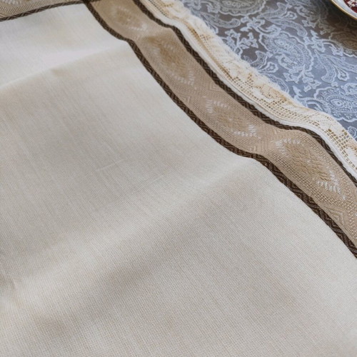 Table linens new, two square pieces
