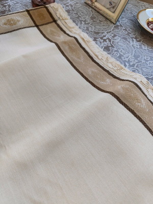 Table linens new, two square pieces