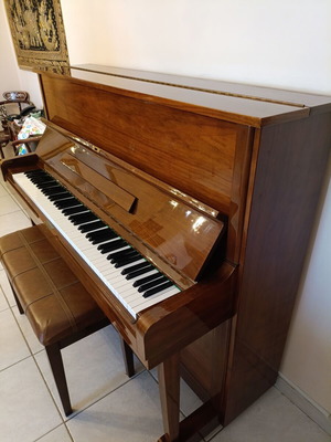 Royale Upright Piano like new, brown with bench