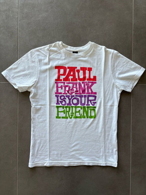 Paul Frank t-shirt white with colorful print size S like new