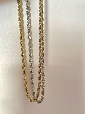 Stainless Steel Silver Chain Necklace New Hypoallergenic