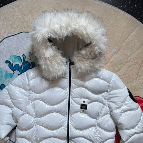Blauer women's white puffer jacket