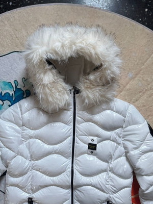 Blauer women's white puffer jacket