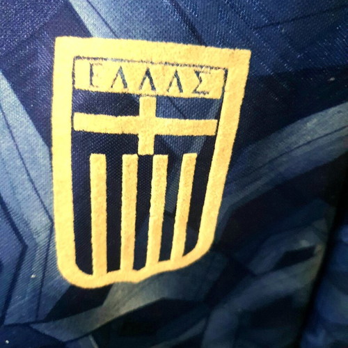Greece National Team Jersey 1993 used, authentic with velour crest