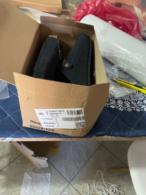 Παντόφλα Birkenstock μαύρη καινούργια, μέγεθος 45