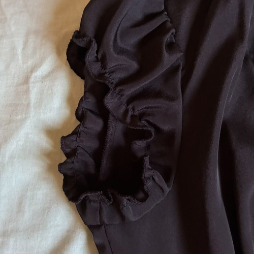 Miss Sixty vintage Y2K black ruched bodycon dress size XS like new