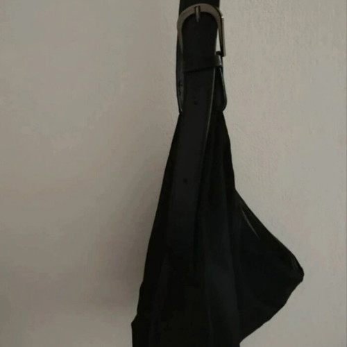 Shein Suede Bag with Leather Strap Crossbody New