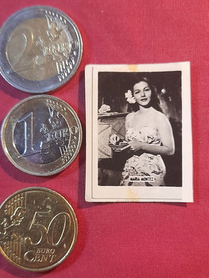 Maria Montez vintage cigarette advertising card, collectible