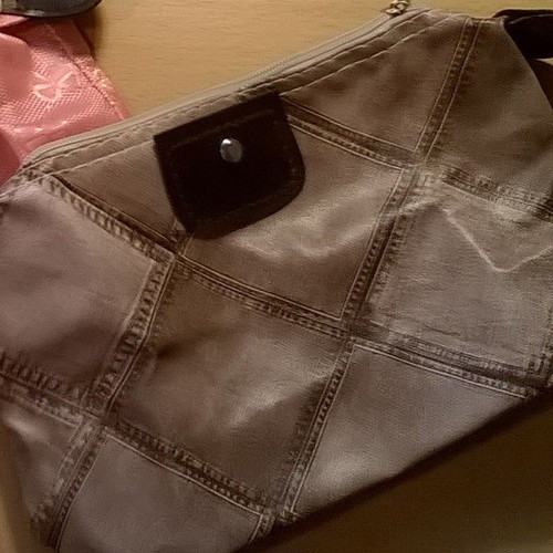 Women's toiletry bag new, brown with gift