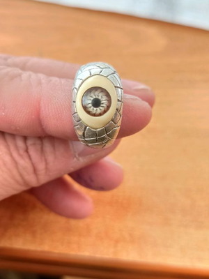 Δαχτυλίδι Monster Evil Eye μεταχειρισμένο, ασήμι sterling