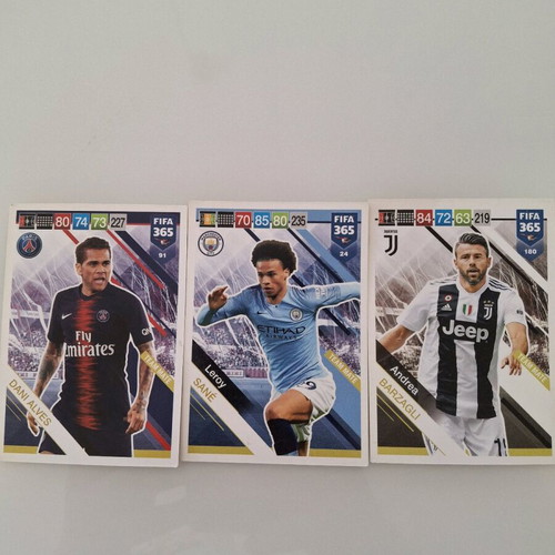 FIFA 365 2019 collection with Dani Alves, Leroy Sané, Andrea Barzagli like new