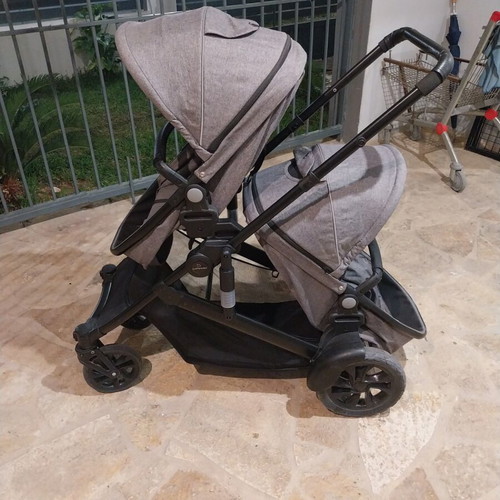 Motherbaby twin stroller 3 in 1 like new