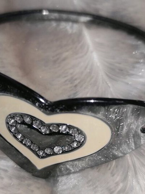 Women's bracelet like new heart-shaped silver