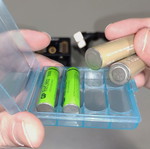 Rechargeable AA and AAA battery set with case