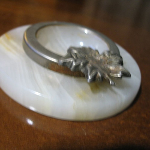 Pair of individual granite ashtrays new