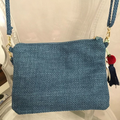 Summer bag new, shoulder style, blue