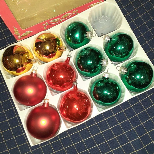 Christmas balls new and old
