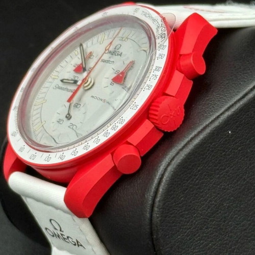 Omega Mission to Mars Watch new, men's, white and red