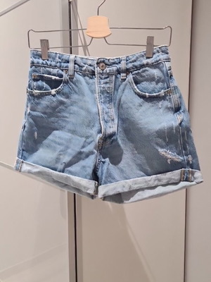 Stradivarius mom denim shorts size 36, blue
