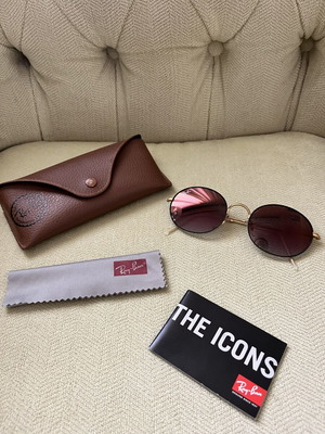 Ray-Ban Beat RB 3594 sunglasses like new, gold frame, gradient lenses