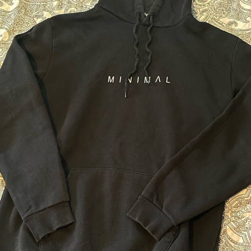 Sweatshirt with print size M like new, black