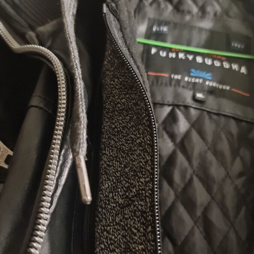 Funky Buddha jacket black, faux leather, like new