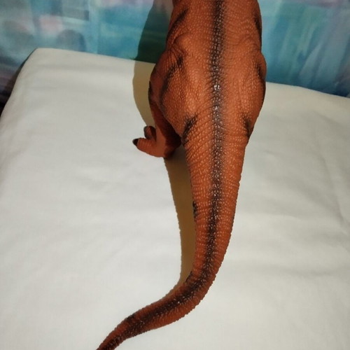 T-Rex brown rubber dinosaur toy, 40 cm