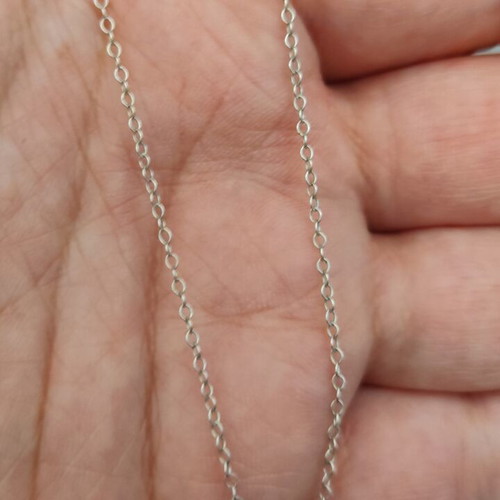 Necklace with polygonal pendant silver 925 new