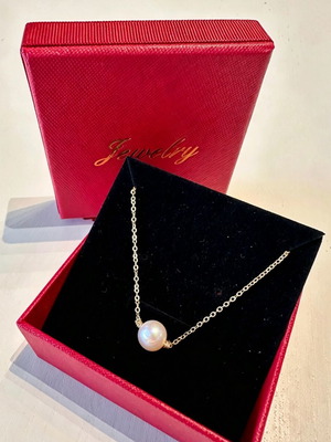 Natural Pearl Necklace 10mm 14K Gold Filled, like new
