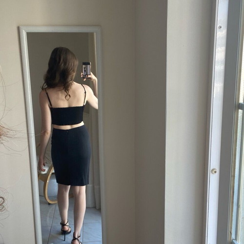 Zara black pencil skirt size XS like new