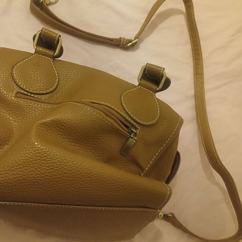 Brown handbag new with extra crossbody strap