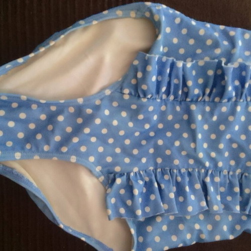 H&M Girls' One-Piece Swimsuit like new, blue 110-116cm
